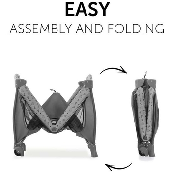 Дитячий манеж Hauck Sleep N Play Teddy Grey, сірий (60067-2) - Pampik - 2