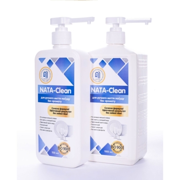 Средство для ручного мытья посуды Nata-Clean, без аромата, с дозатором, 500 мл - Pampik - 4