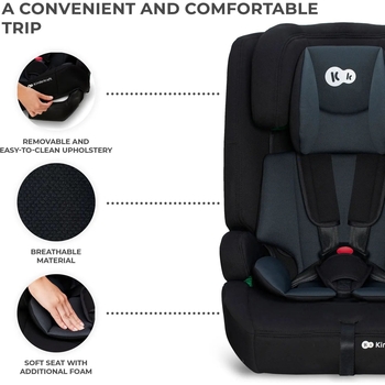 Автокрісло Kinderkraft Safety Fix 2 i-Size чорне (00-00305218) - Pampik - 11