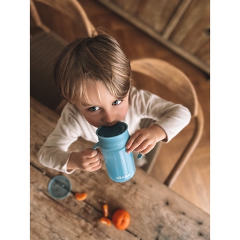 Поїльник-непроливайка Beaba 360°, блакитний, 340 мл (913572) - Pampik - 16