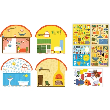 Розвиваючий 3Д набір Let's Craft Фантастичні світи Будиночок-грибочок (PSP-01) - Pampik - 4