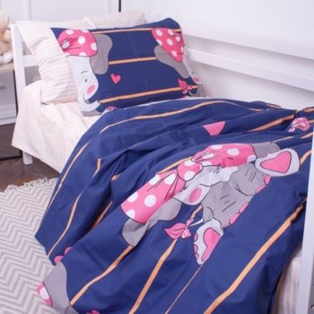 Комплект постельного белья MirSon Kids Time 17-0539 Elephant, детский - Pampik