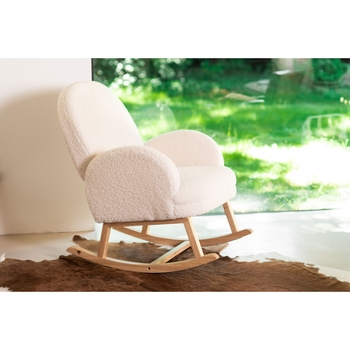 Крісло-гойдалка Childhome Teddy white, білий (RCKTOW) - Pampik - 13