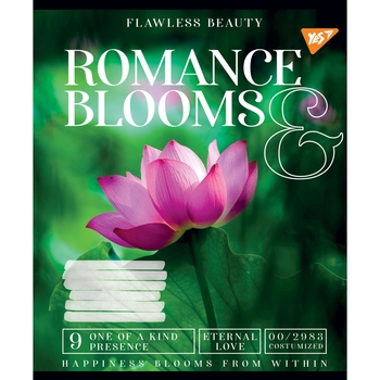 Набір зошитів Yes Romance Blooms, A5, в лінію, 48 аркушів, 10 шт. (766460) - Pampik - 3