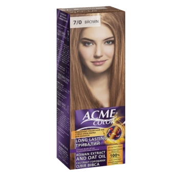 Крем-краска для волос Acme Color EXP оттенок 7/0 русый, 115 мл - Pampik