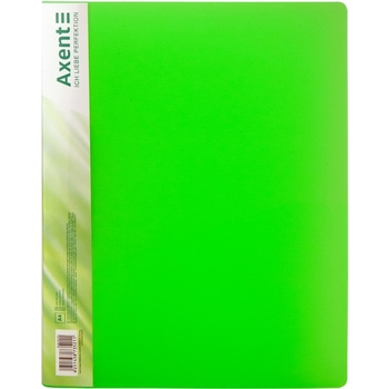 Папка с зажимом Axent А4 с внутренним карманом зеленая (1301-26-A) - Pampik