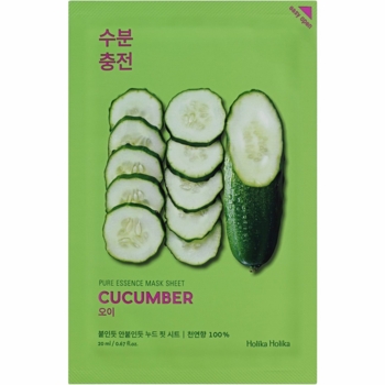 Тканинна маска для обличчя Holika Holika Pure Essence Mask Sheet Cucumber Огірок, 23 мл - Pampik