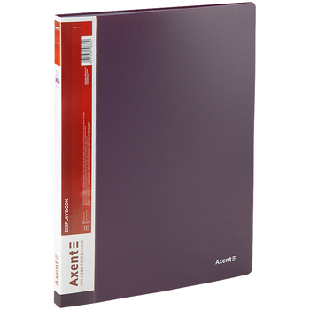 Дисплей-книга Axent A4 20 файлов сливовая (1020-11-A) - Pampik - 2