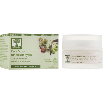 Скраб для обличчя Bioselect Face Scrub for All Skin Types 50 мл - Pampik