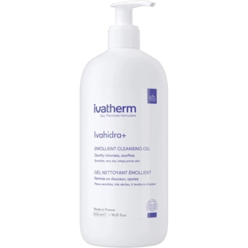 Очищувальний гель Ivatherm Ivahidra+ для чутливої, сухої та атопічної шкіри 500 мл - Pampik