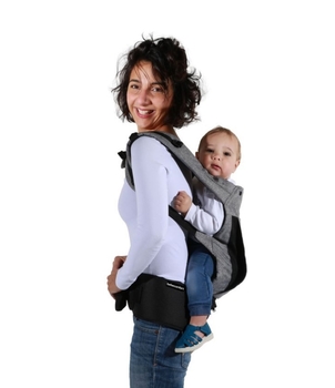 Сумка-кенгуру Bebe Confort Physiones, Gray Mist, світло-сіра (2605440210) - Pampik - 4