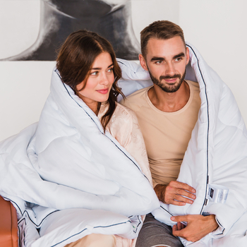 Ковдра бамбукова MirSon Royal Pearl Hand Made №1374, зимова, 110x140 см, біла - Pampik - 11