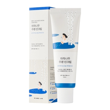 Сонцезахисний крем для обличчя Round Lab Birch Juice Moisturizing Sunscreen SPF50+ PA++++ 50 мл - Pampik - 2