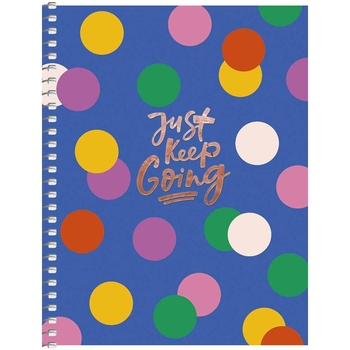 Блокнот для записів Student, В6, в клітинку, спіраль, 80 л., Різнокольорові кульки (B6-SC-080-6108K) - Pampik