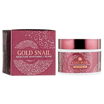 Крем для обличчя Enough Gold Snail Moisture Whitening Cream Муцин Равлика, 50 г - Pampik
