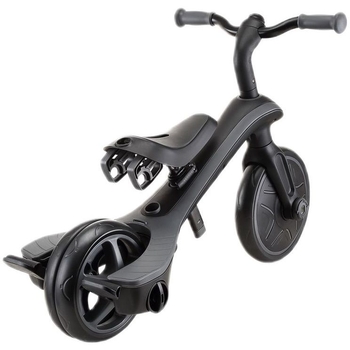 Велосипед трехколесный Globber Explorer Trike Deluxe Play 4 в 1 черно-серый (633-120) - Pampik - 6