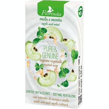 Мыло натуральное Florinda Чистота и подлинность Яблоко и Мята, 100 г - Pampik