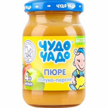 Пюре Чудо-чадо Персик-яблуко, 170 г - Pampik