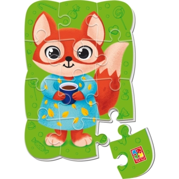 Магнітні пазли Vladi Toys Лисиця, 12 елементів (VT3205-92) - Pampik