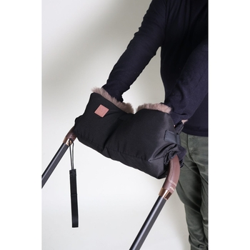 Муфта для рук Kaiser Toff, из натуральной овчины, черная (6512625) - Pampik - 5