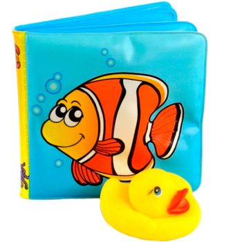 Набір Johntoy Happy World для ванної: книга + качечка (22207) - Pampik