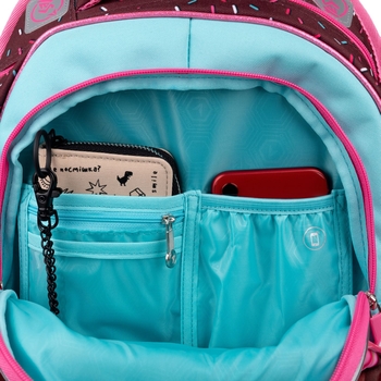 Рюкзак Yes S-58 Sweet cream, розовый с коричневым (553152) - Pampik - 8