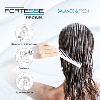 Бальзам Fortesse Professional Balance & Fresh для всіх типів волосся, з дозатором, 400 мл - Pampik - 5