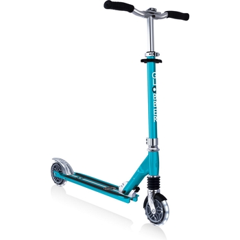 Самокат Globber Flow element comfort lights, колеса с подсветкой, голубой (727-301) - Pampik - 3