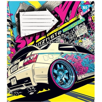 Набір зошитів загальних Yes Colour Car А5 в клітинку 24 аркуші (766632) - Pampik - 5