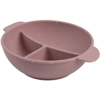 Мисочка силіконова на присосці Canpol babies Dots з секціями, рожевий (51/403_pin) - Pampik