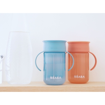 Поильник-непроливайка Beaba 360°, розовый, 340 мл (913571) - Pampik - 14