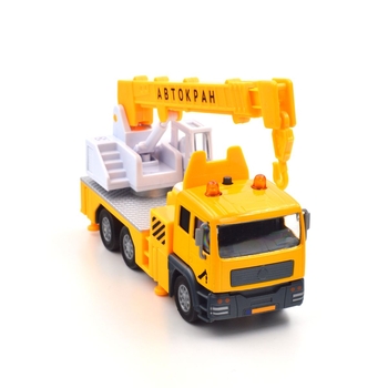 Автомодель TechnoDrive City service Автокран желтая (510253.270) - Pampik - 7