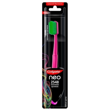 Зубна щітка Colgate Neon, середня жорсткість - Pampik - 3