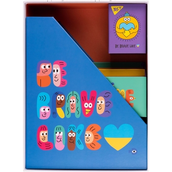 Настільний органайзер у наборі Yes Stand with Ukraine, картон, 4 предмети, різнобарвний (450130) - Pampik - 7