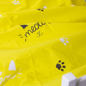 Підковдра на блискавці MirSon Kids Time 19-0785 Cascata, бязь, 210х143 см, жовта - Pampik - 3