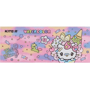 Фарби акварельні Kite Hello Kitty, 12 кольорів (HK23-041) - Pampik