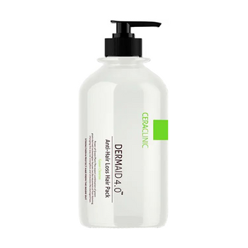 Маска для волосся Ceraclinic проти випадання волосcя Dermaid 4.0 Anti Hair Loss Hair Pack Green Cleanse, 1000 мл (007694) - Pampik