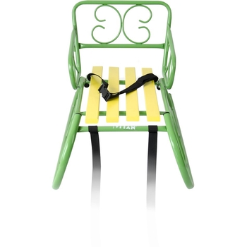 Санки Vitan Смерека зі спинкою салатові (7330) - Pampik - 2