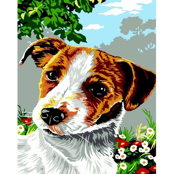 Картина за номерами ZiBi Art Line Джек рассел 40х50 см (ZB.64243) - Pampik