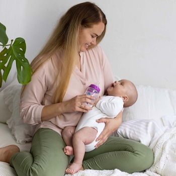 Прозора силіконова соска Baboo, на широке горлечко, повільний потік, 0+ міс., 2 шт. (4-110) - Pampik - 7