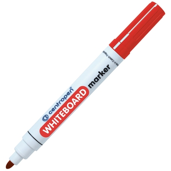 Маркер для досок Centropen WhiteBoard, конусообразный, 2.5 мм, красный (8559/02) - Pampik