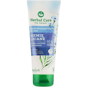 Крем для рук и ногтей Farmona Herbal Care Семена Льна регенерирующий, 100 мл - Pampik