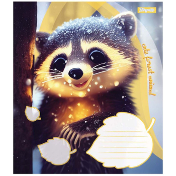 Набор тетрадей 1 Вересня Cute forest animal, в линию, 12 листов, 25 шт. (766280) - Pampik