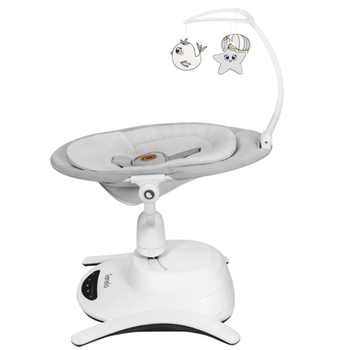 Кресло-гойдалка Lionelo Bella Grey Concrete, сірий - Pampik - 7