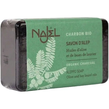 Алеппское мыло Najel Aleppo Soap Organic Charcoal с органическим растительным углем 100 г - Pampik