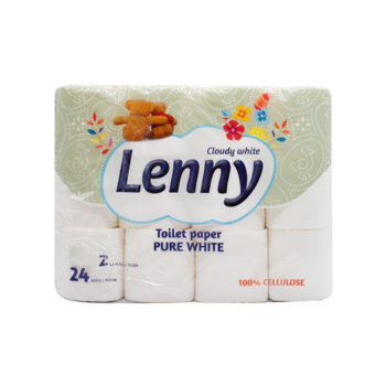 Туалетний папір Lenny, двошаровий, 24 рулони - Pampik