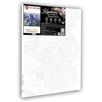 Картина по номерам Santi Голубые ирисы, 40х50 см (954501) - Pampik - 2