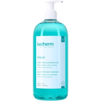 Гель-пенка очищающая Ivatherm Ivapur для чувствительной, комбинированной или жирной кожи 500 мл - Pampik