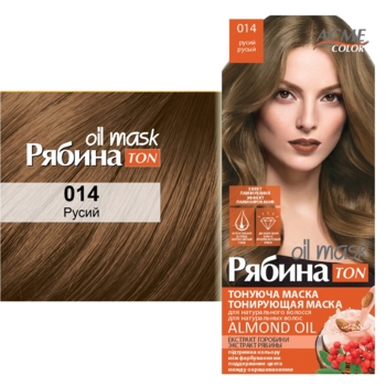 Тонуюча маска для волосся Acme Color Рябина Ton Oil Mask, відтінок 014 (Русявий), 30 мл - Pampik