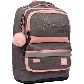 Рюкзак Yes S-30 Juno XS Barbie, серый с розовым (558794) - Pampik - 2